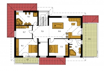 Mirror image | Floor plan of second floor - TENUITY 503
